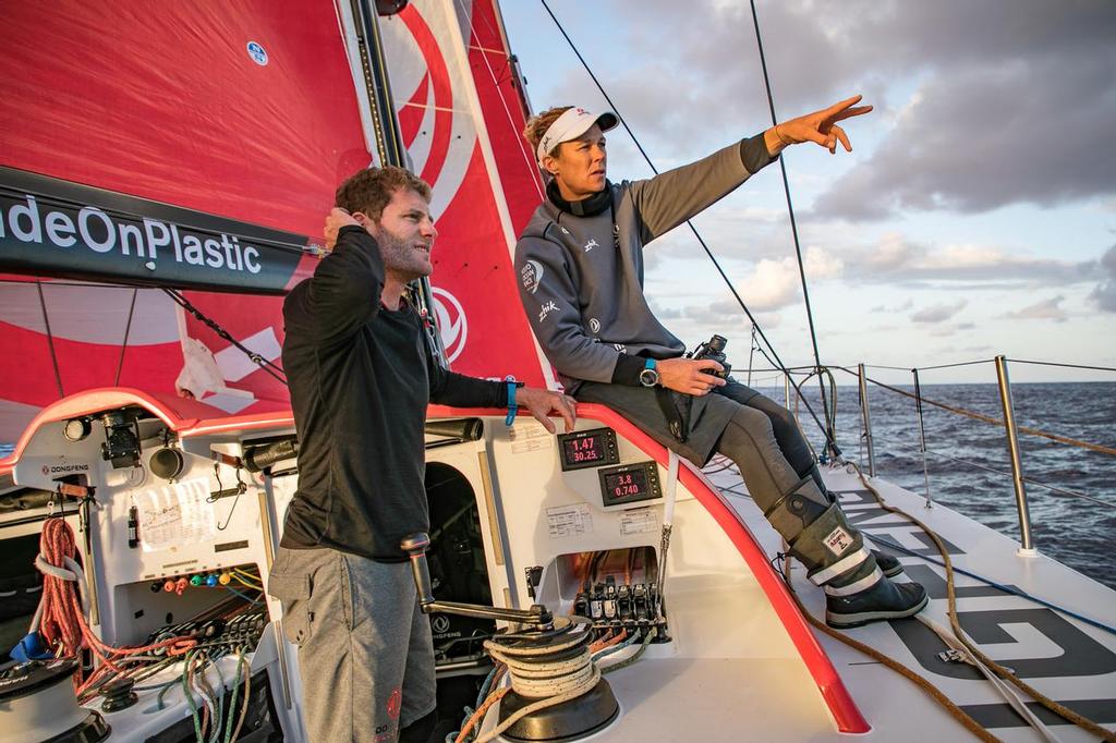 Leg 02, Lisbon to Cape Town, day 05, morning on board Dongfeng. Volvo Ocean Race. 09 November, 2017. photo copyright  Jeremie Lecaudey / Volvo Ocean Race taken at  and featuring the  class