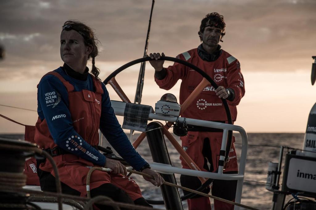 Leg 02, Lisbon to Cape Town, day 04, on board Vestas 11th Hour. Volvo Ocean Race. 09 November, 2017. photo copyright  Martin Keruzore / Volvo Ocean Race taken at  and featuring the  class