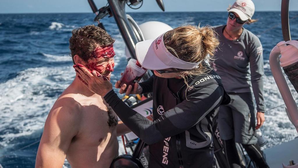 Leg 02, Lisbon to Cape Town, day 09, on board Dongfeng. Crossing the equator. Volvo Ocean Race. 13 November, 2017. photo copyright  Jeremie Lecaudey / Volvo Ocean Race taken at  and featuring the  class