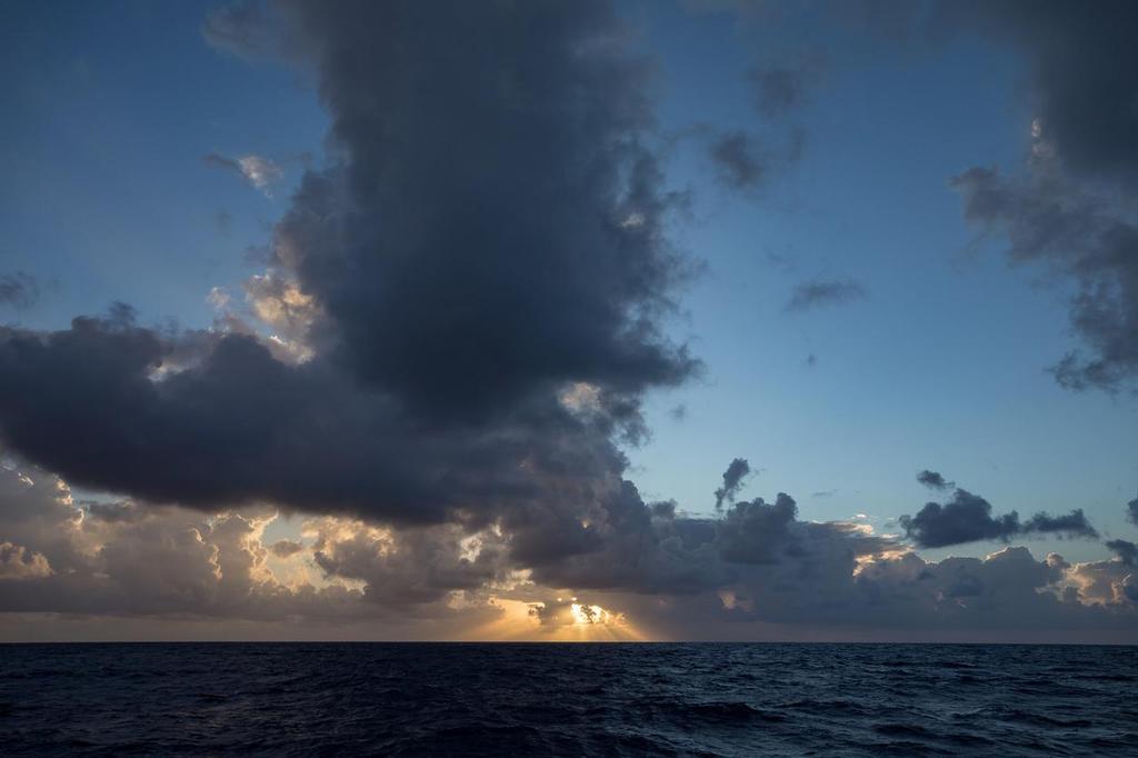 Leg 02, Lisbon to Cape Town, day 11,  on board AkzoNobel. Sunrise on day 11 Volvo Ocean Race. 15 November, 2017. ©  James Blake / Volvo Ocean Race