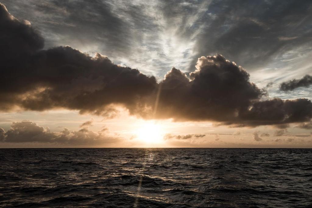 Leg 02, Lisbon to Cape Town, day 13,  on board AkzoNobel. Sunrise on Day 13. Volvo Ocean Race. 17 November, 2017. ©  James Blake / Volvo Ocean Race