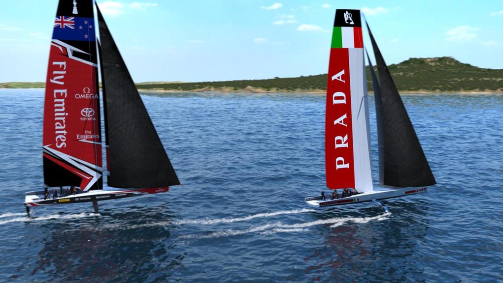 America's Cup AC75 - Code Zeroes will provide extra power to get foiling in light winds - photo © Emirates Team New Zealand www.etnzblog.com