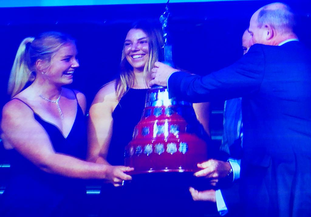 AS Awards Female Sailors Natasha Bryant and Annie Wilmot photo copyright Brendan Rourke taken at  and featuring the  class