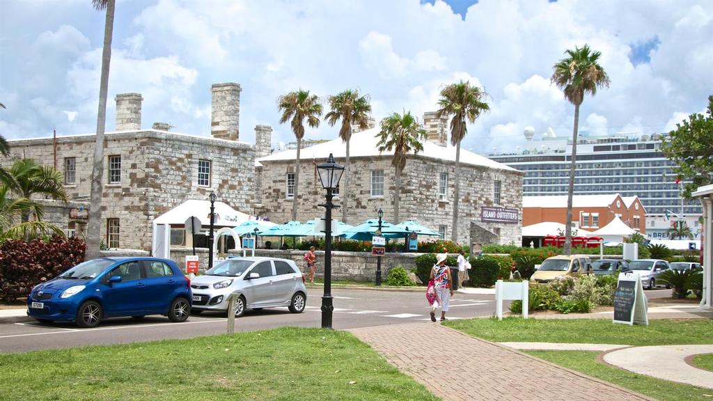 Dockyard Terrace, Bermuda - Accommodation for civilian officers of the Dockyard dating back to the 1850’s was renovated but retaining its facade and character © Richard Gladwell www.photosport.co.nz