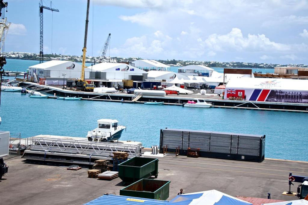 Emirates Team New Zealand was the only team integrated with the America’s Cup Village and Media Centre in Bermuda and received the most benefit. © Richard Gladwell www.photosport.co.nz