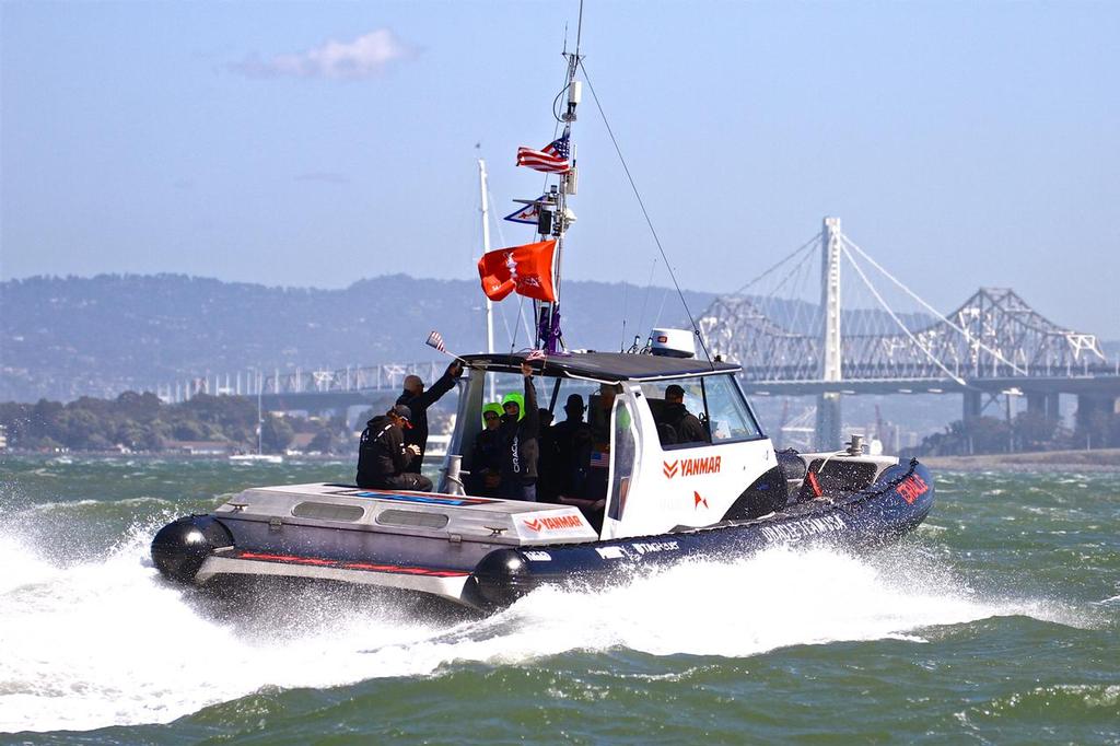 Naiad was one of the New Zealand companies who benefitted from the 2013 America’s Cup - designing the chase boats used by Oracle Team USA. © Richard Gladwell www.photosport.co.nz