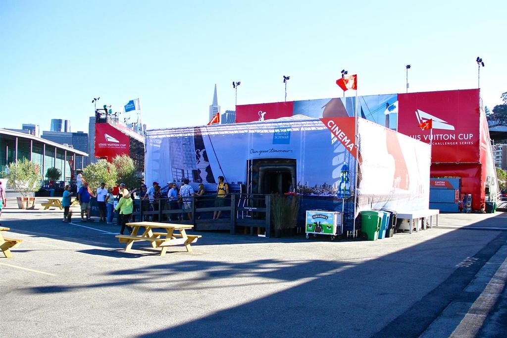 Part of the America's Cup Village - San Francisco - the nearest team base was a mile down the Embarcadero photo copyright Richard Gladwell www.photosport.co.nz taken at  and featuring the  class