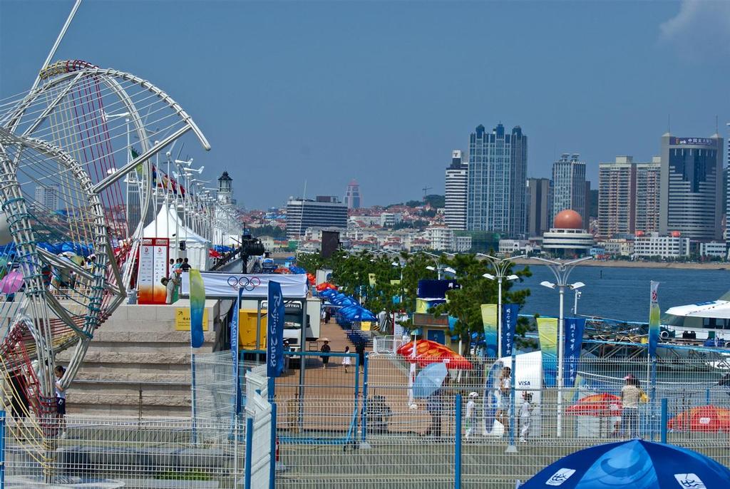 Qingdao provided an integrated sailing facility, along with wind generators for the 2008 Olympic Regatta © Richard Gladwell www.photosport.co.nz