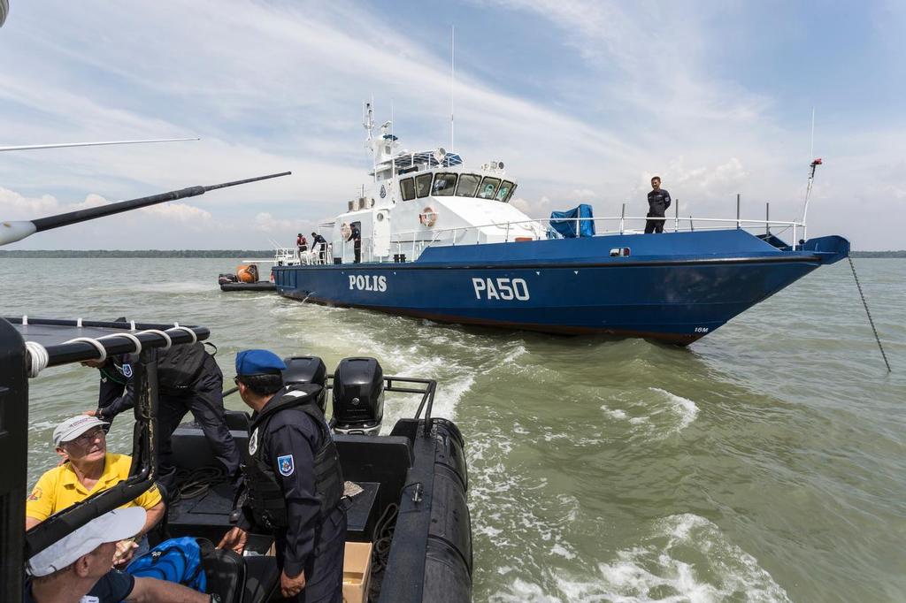 PA50, Committee Boat, courtesy of Royal Malaysian Police. 2017 Raja Muda Selangor International Regatta. © Guy Nowell / RMSIR