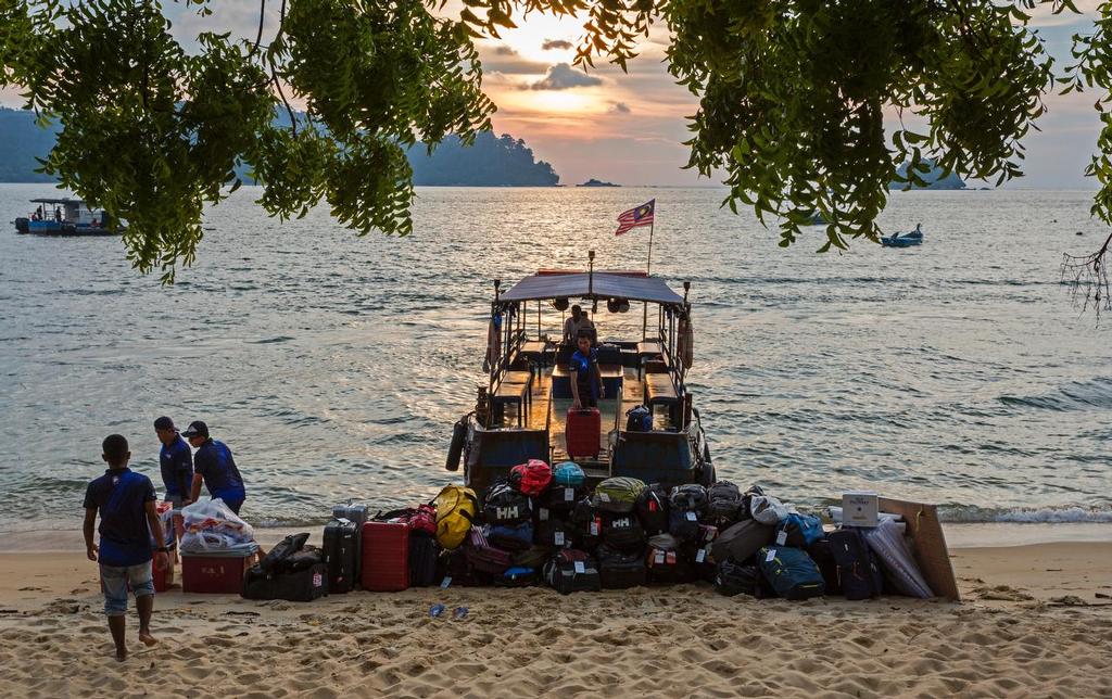 The baggage arrives at Pangkor. 2017 Raja Muda Selangor International Regatta. © Guy Nowell / RMSIR