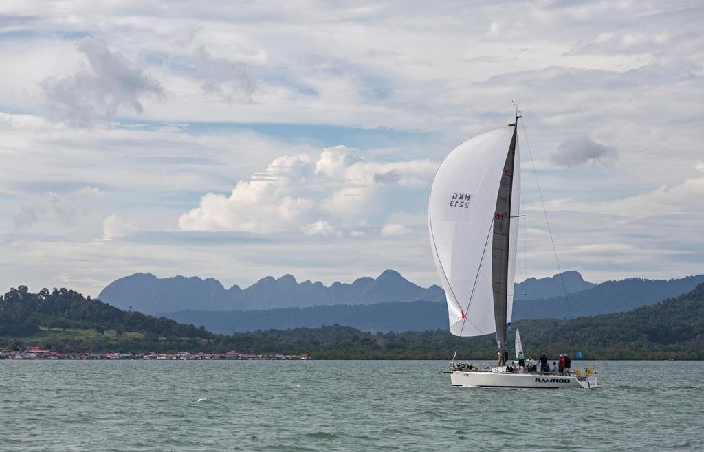 It's all about the scenery: Ramrod and the Macinchang Range. 2017 Raja Muda Selangor International Regatta. - photo © Guy Nowell / RMSIR