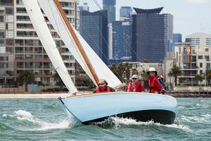 Snow Goose skippered by George Low - Classic Yacht Association of Australia Cup Regatta photo copyright Alex McKinnon taken at  and featuring the  class