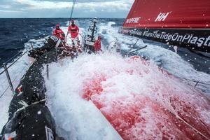 Day 2, Leg 2, Lisbon to Cape Town, start on board MAPFRE – Volvo Ocean Race photo copyright  Ugo Fonolla / Volvo Ocean Race taken at  and featuring the  class