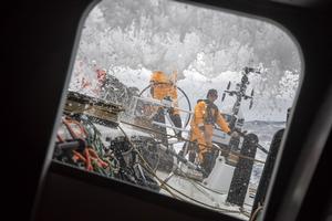 Day 1, Leg 2, Lisbon to Cape Town, on board Turn the Tide on Plastic – Volvo Ocean Race photo copyright  Sam Greenfield / Volvo Ocean Race taken at  and featuring the  class