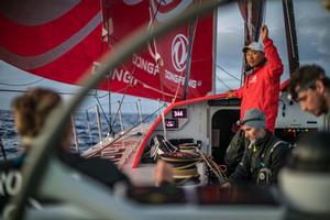 Day 14, Leg 2, Lisbon to Cape Town, on board Dongfeng – Volvo Ocean Race photo copyright  Jeremie Lecaudey / Volvo Ocean Race taken at  and featuring the  class