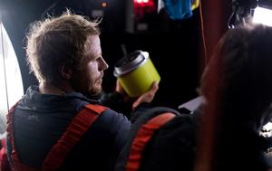 Day 19, Leg 2, Lisbon to Cape Town, Luke Parkinson in the nav station on board Sun Hung Kai/Scallywag. 23 November, 2017 – Volvo Ocean Race photo copyright  Konrad Frost / Volvo Ocean Race taken at  and featuring the  class