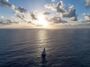 Leg 2, Lisbon to Cape Town, Aerials on board Turn the Tide on Plastic – Volvo Ocean Race photo copyright  Sam Greenfield / Volvo Ocean Race taken at  and featuring the  class