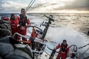 Day 2, Leg 2 – Lisbon to Cape Town, on board Vestas 11th Hour – Volvo Ocean Race photo copyright  Martin Keruzore / Volvo Ocean Race taken at  and featuring the  class