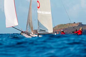 West Indies Sails – Turenne Laplace and Patrick Laplace – St. Barth Cata Cup photo copyright  Pierrick Contin http://www.pierrickcontin.fr/ taken at  and featuring the  class