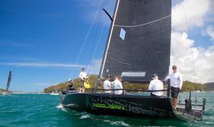 Hooligan takes the winner's flag – MC38 Summer Series Act 2 photo copyright  Tom Vincent taken at  and featuring the  class