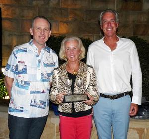 Mike Tyquin fleet captain, Jeanne-Claude Strong and her crew Marcus Burke photo copyright Isabel Wartho taken at  and featuring the  class