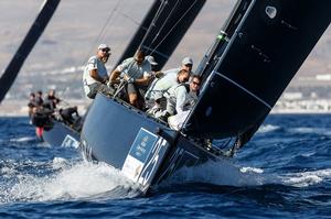 At the end of day one Team Aqua leads by just one point - RC44 Calero Marinas Cup 2017 photo copyright  Martinez Studio / RC44 Class taken at  and featuring the  class