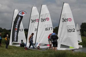 RS Aeros on the river at Bradford on Avon in July – Magic Marine RS Aero UK Southern Circuit photo copyright  BOASC taken at  and featuring the  class
