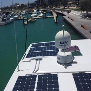 Thin, Lightweight marine solar panels photo copyright Trish Chapallaz taken at  and featuring the  class