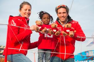 Britain’s Samantha Davies and France’s Tanguy de Lamotte on Initiatives-Cœur – Transat Jacques Vabre photo copyright TJV taken at  and featuring the  class