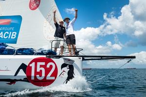 Tom Laperche and Christophe Bachmann on Le Lion d’Or – Transat Jacques Vabre photo copyright TJV taken at  and featuring the  class