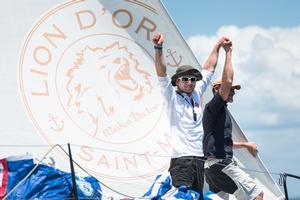 Tom Laperche and Christophe Bachmann on Le Lion d’Or – Transat Jacques Vabre photo copyright TJV taken at  and featuring the  class