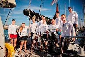 Young team on the Judel/Vrolijk 52 Haspa Hamburg photo copyright  James Mitchell / RORC taken at  and featuring the  class