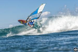 Day 6 – Michi Schwieger, aiming for the final – Aloha Classic photo copyright  Si Crowther / IWT taken at  and featuring the  class