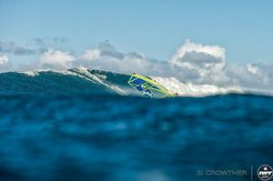 Greg Aguera, impressed all day in the Grand Masters fleet – Aloha Classic photo copyright  Si Crowther / IWT taken at  and featuring the  class
