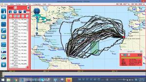 Squid Ensemble Modelling, running 50 related but different analytical models for the 2017 RORC Transatlantic Race photo copyright Gerald Bibot/Great Circle taken at  and featuring the  class