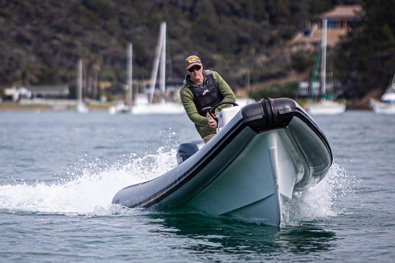 Greg Salthouse puts hull #5 through its paces on the Tutukaka Coast north of Auckland photo copyright Subzero Images taken at Royal New Zealand Yacht Squadron and featuring the  class