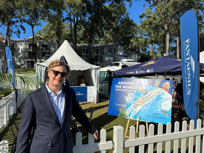 Martin Baum, the MD at Pantaenius, at the Sanctuary Cove International Boat Show 2024 photo copyright John Curnow taken at  and featuring the  class