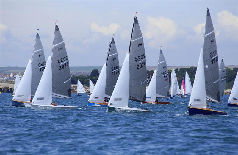 15 Scorpions join in the Weymouth Dinghy Regatta 2014 photo copyright Richard White taken at Castle Cove Sailing Club and featuring the Scorpion class