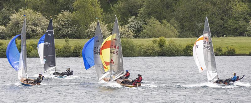 Screaming reach during the Scorpion Inlands at Notts County photo copyright David Eberlin taken at Notts County Sailing Club and featuring the Scorpion class