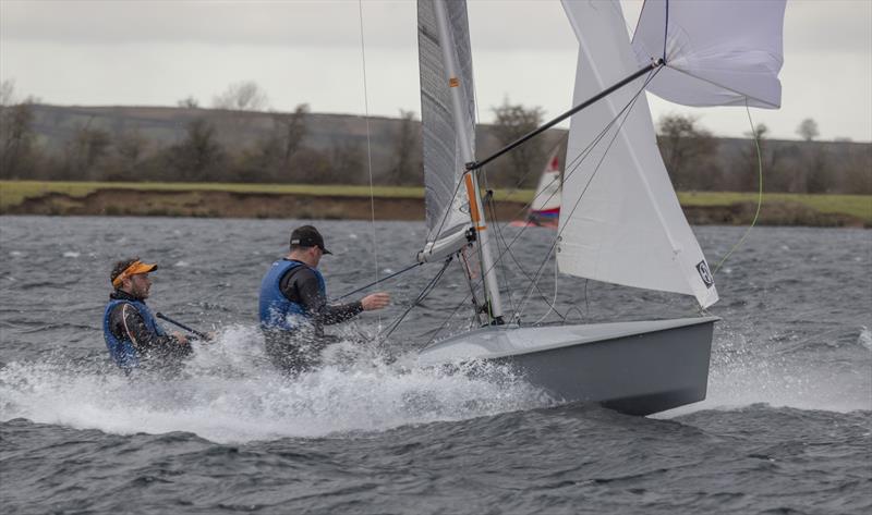 High winds at the 2022 Notts County Cooler photo copyright David Eberlin taken at Notts County Sailing Club and featuring the Scorpion class
