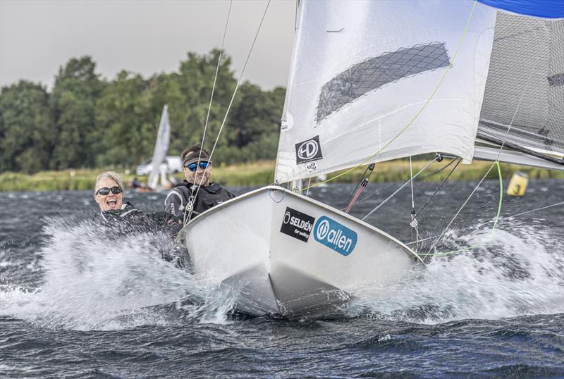 Third place Nicola and Jon Willars at speed during the Notts County SC Regatta - photo © David Eberlin