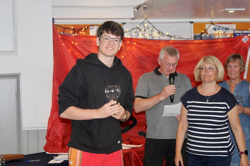 2023 DeWALT Scorpion Nationals at Eastbourne prize giving photo copyright Ben Daigneault / Send It Media taken at Eastbourne Sovereign Sailing Club and featuring the Scorpion class