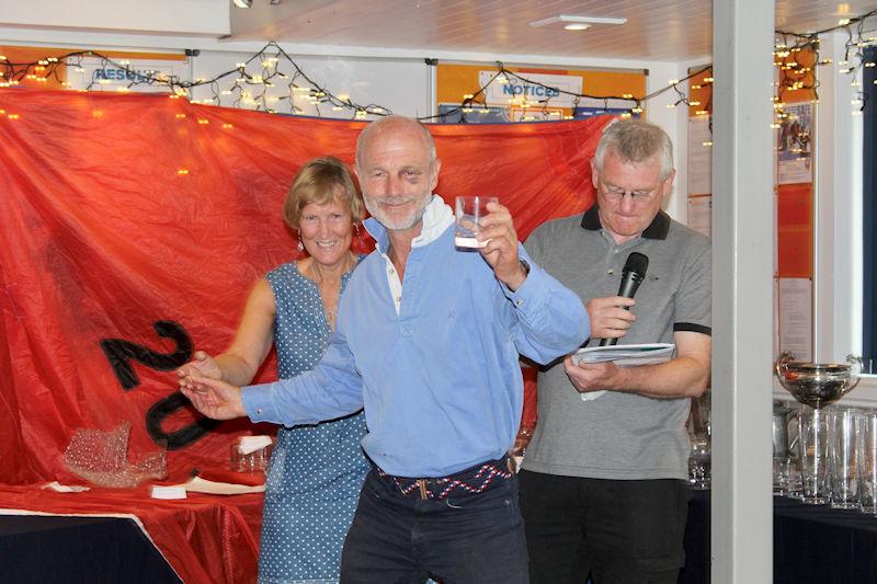 2023 DeWALT Scorpion Nationals at Eastbourne prize giving photo copyright Ben Daigneault / Send It Media taken at Eastbourne Sovereign Sailing Club and featuring the Scorpion class