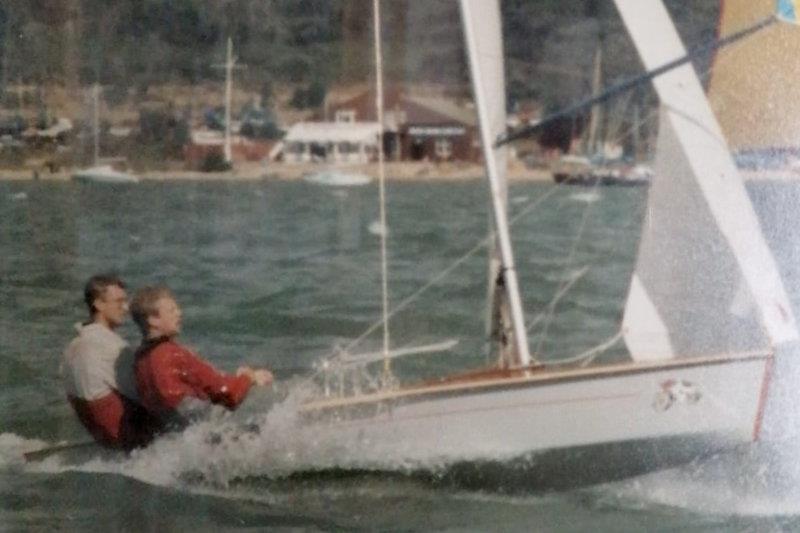 Graeme Bristow sailing number 1929 in 1990 photo copyright Scorpion class taken at  and featuring the Scorpion class