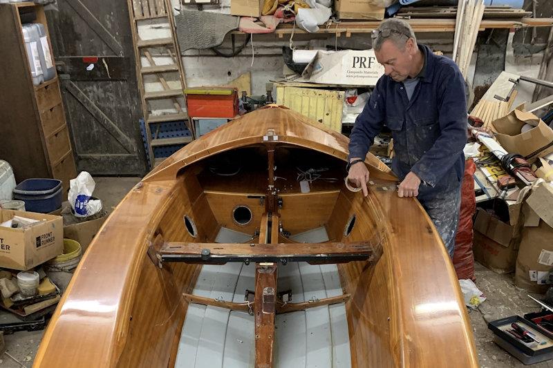 Kevin Gosling starts the refurb 33 years after building her as his first boat in his own name - photo © Scorpion class