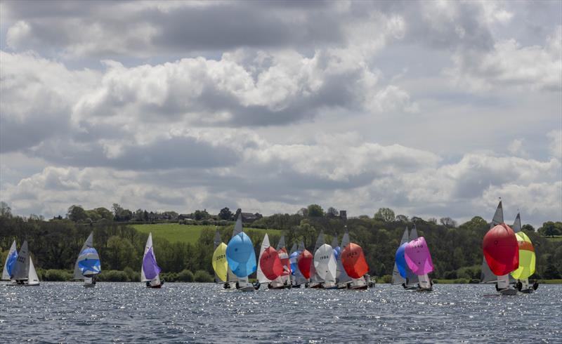 Reaching during the Notts County SC Scorpion Open photo copyright David Eberlin taken at Notts County Sailing Club and featuring the Scorpion class