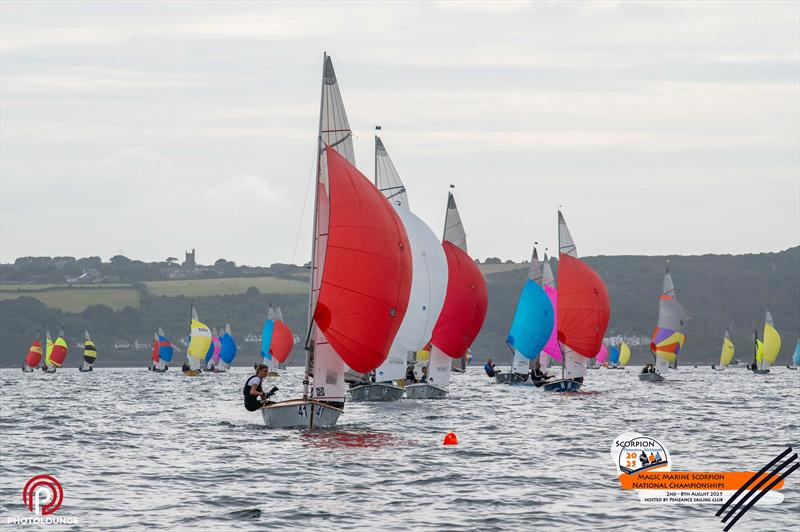 Scorpion Nationals at Penzance Day 4 photo copyright Lee Whitehead / www.photolounge.co.uk taken at Penzance Sailing Club and featuring the Scorpion class