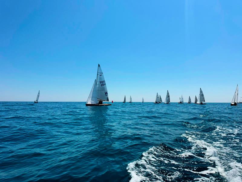Saturday first beat in the Sidmouth Scorpion Open photo copyright Sidmouth SC taken at Sidmouth Sailing Club and featuring the Scorpion class