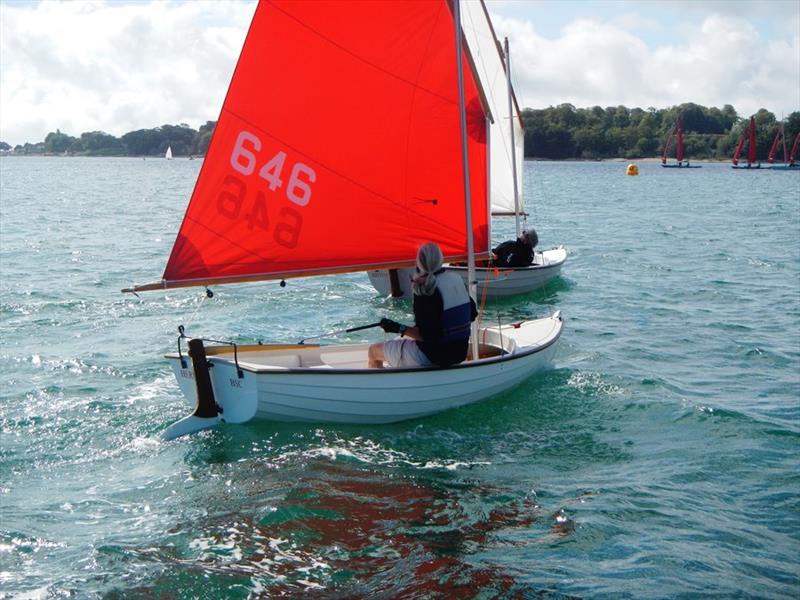 Scow Racing Scows starting race 2 during the weekend's racing at Bembridge