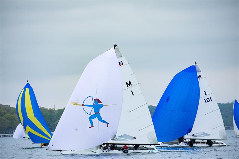 2018 Lake Geneva E Scow Spring Regatta photo copyright Melges / Hannah Lee Noll taken at Lake Geneva Yacht Club and featuring the Scow class